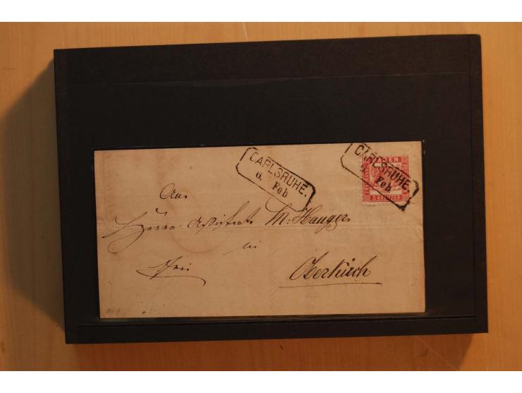 18551/74 (ca.), sehr reichhaltige Sammlung in 13 Kassetten und 3 Briefalben, der Markenteil mit hunderten von ungebrauchten u