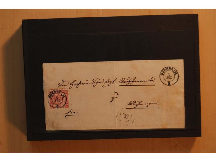 18551/74 (ca.), sehr reichhaltige Sammlung in 13 Kassetten und 3 Briefalben, der Markenteil mit hunderten von ungebrauchten u