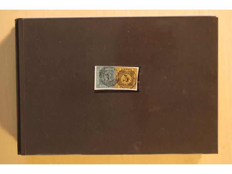 18551/74 (ca.), sehr reichhaltige Sammlung in 13 Kassetten und 3 Briefalben, der Markenteil mit hunderten von ungebrauchten u