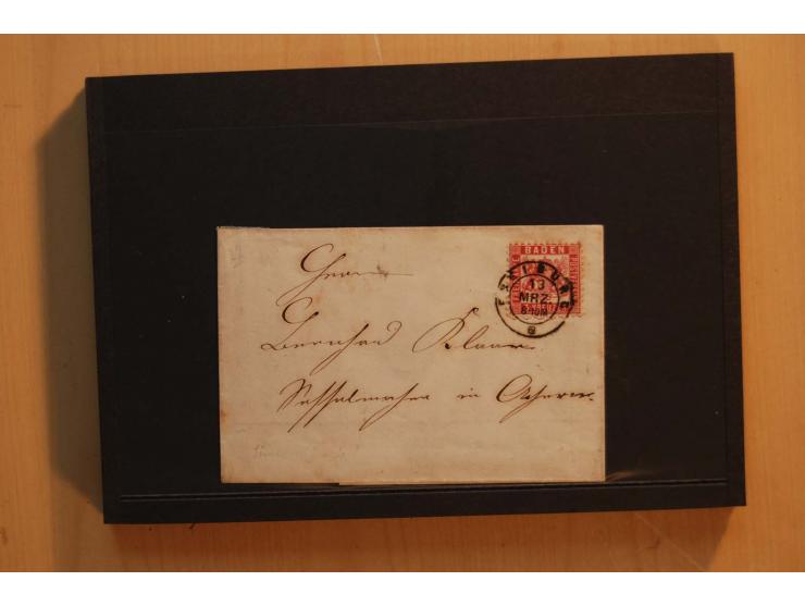 18551/74 (ca.), sehr reichhaltige Sammlung in 13 Kassetten und 3 Briefalben, der Markenteil mit hunderten von ungebrauchten u