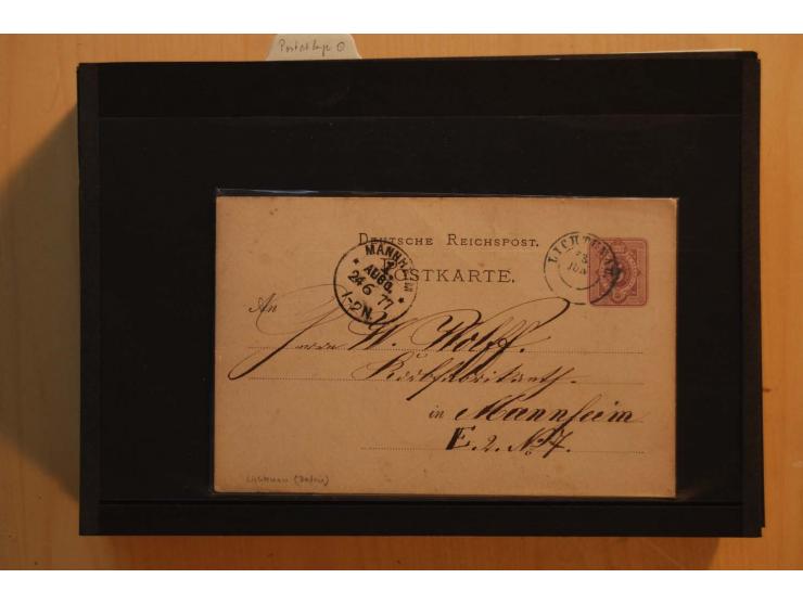 18551/74 (ca.), sehr reichhaltige Sammlung in 13 Kassetten und 3 Briefalben, der Markenteil mit hunderten von ungebrauchten u