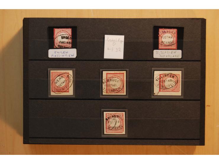18551/74 (ca.), sehr reichhaltige Sammlung in 13 Kassetten und 3 Briefalben, der Markenteil mit hunderten von ungebrauchten u