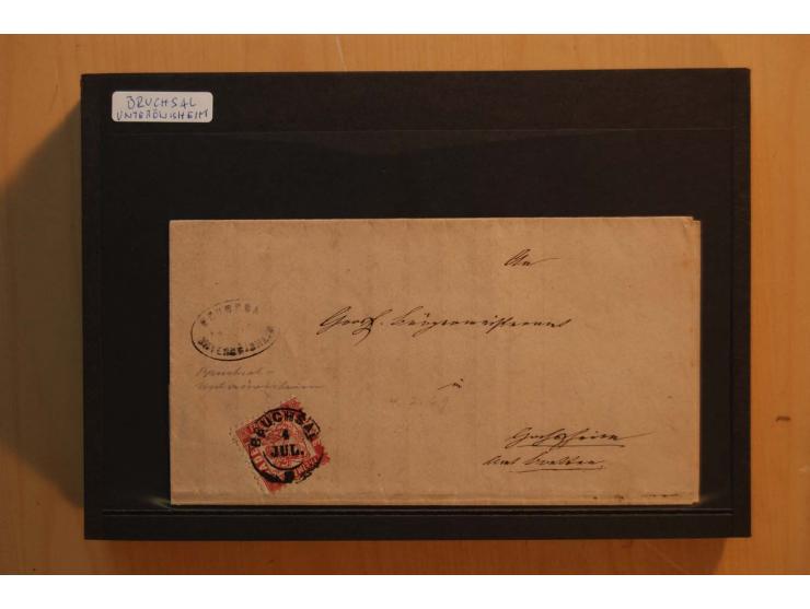 18551/74 (ca.), sehr reichhaltige Sammlung in 13 Kassetten und 3 Briefalben, der Markenteil mit hunderten von ungebrauchten u