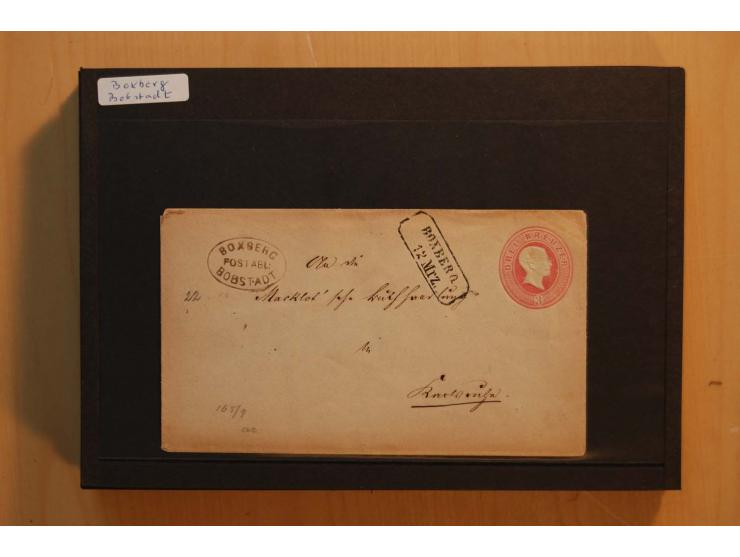 18551/74 (ca.), sehr reichhaltige Sammlung in 13 Kassetten und 3 Briefalben, der Markenteil mit hunderten von ungebrauchten u