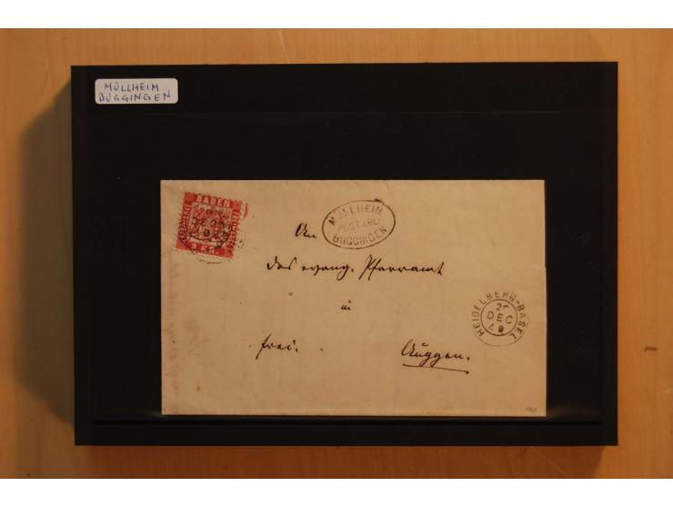 18551/74 (ca.), sehr reichhaltige Sammlung in 13 Kassetten und 3 Briefalben, der Markenteil mit hunderten von ungebrauchten u