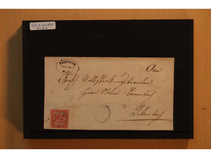 18551/74 (ca.), sehr reichhaltige Sammlung in 13 Kassetten und 3 Briefalben, der Markenteil mit hunderten von ungebrauchten u