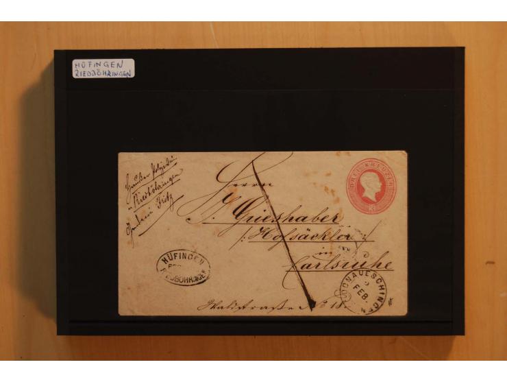 18551/74 (ca.), sehr reichhaltige Sammlung in 13 Kassetten und 3 Briefalben, der Markenteil mit hunderten von ungebrauchten u