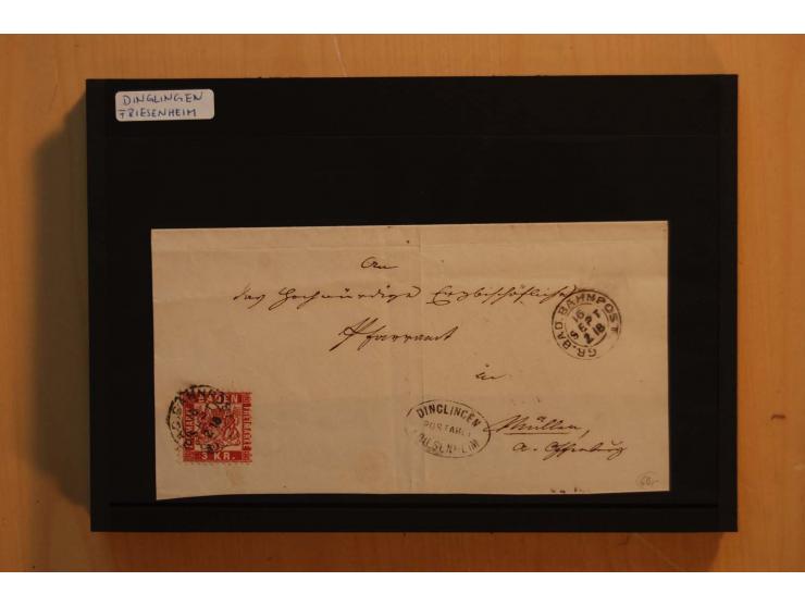 18551/74 (ca.), sehr reichhaltige Sammlung in 13 Kassetten und 3 Briefalben, der Markenteil mit hunderten von ungebrauchten u
