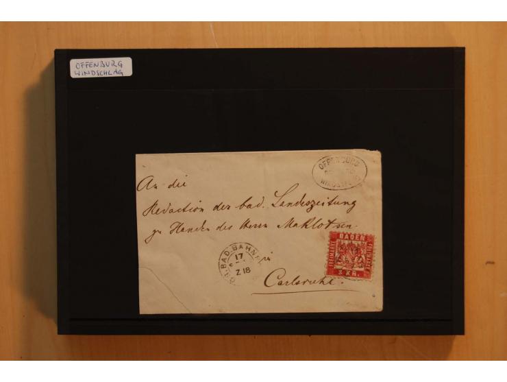 18551/74 (ca.), sehr reichhaltige Sammlung in 13 Kassetten und 3 Briefalben, der Markenteil mit hunderten von ungebrauchten u
