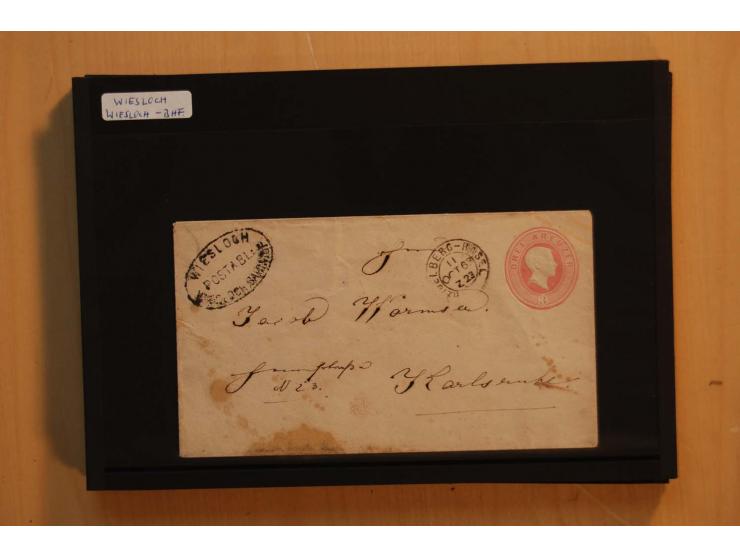 18551/74 (ca.), sehr reichhaltige Sammlung in 13 Kassetten und 3 Briefalben, der Markenteil mit hunderten von ungebrauchten u