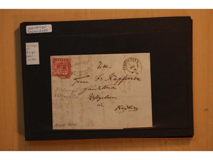 18551/74 (ca.), sehr reichhaltige Sammlung in 13 Kassetten und 3 Briefalben, der Markenteil mit hunderten von ungebrauchten u