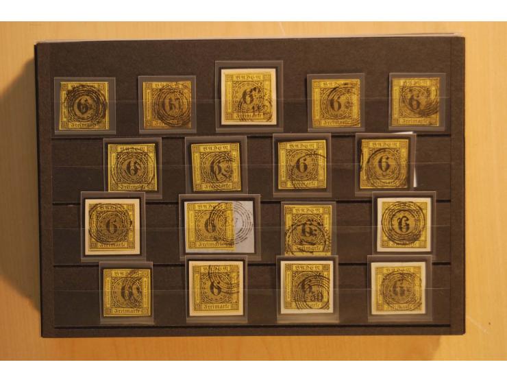 18551/74 (ca.), sehr reichhaltige Sammlung in 13 Kassetten und 3 Briefalben, der Markenteil mit hunderten von ungebrauchten u