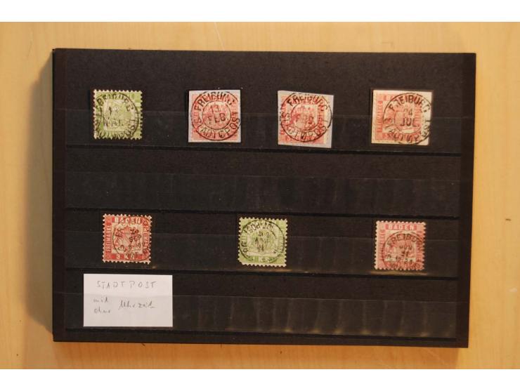 18551/74 (ca.), sehr reichhaltige Sammlung in 13 Kassetten und 3 Briefalben, der Markenteil mit hunderten von ungebrauchten u