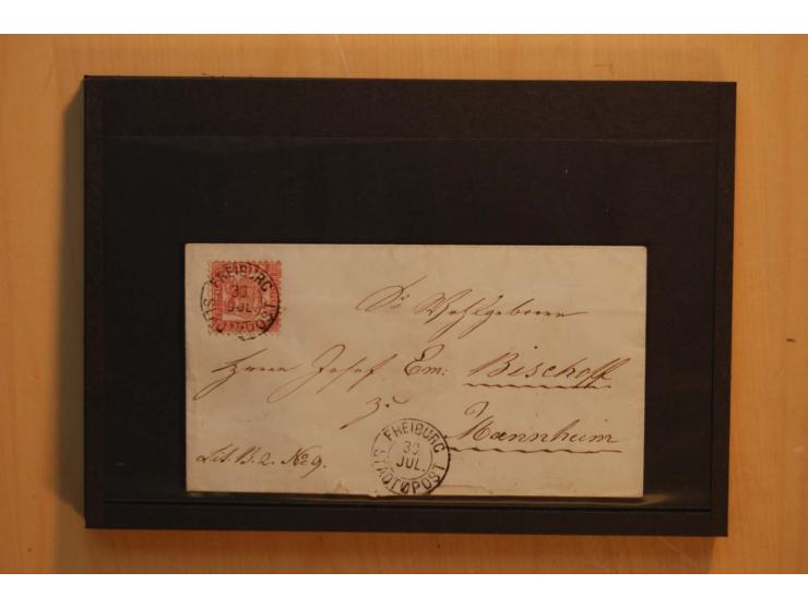18551/74 (ca.), sehr reichhaltige Sammlung in 13 Kassetten und 3 Briefalben, der Markenteil mit hunderten von ungebrauchten u