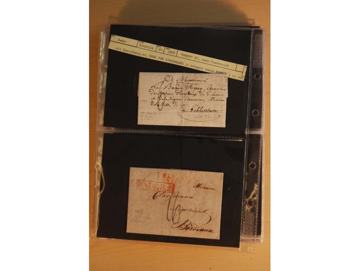 18551/74 (ca.), sehr reichhaltige Sammlung in 13 Kassetten und 3 Briefalben, der Markenteil mit hunderten von ungebrauchten u