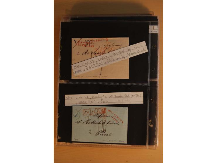 18551/74 (ca.), sehr reichhaltige Sammlung in 13 Kassetten und 3 Briefalben, der Markenteil mit hunderten von ungebrauchten u