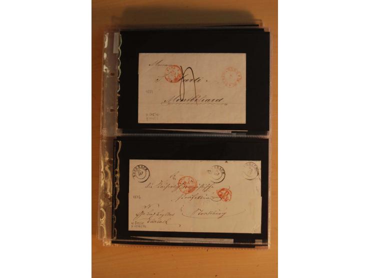 18551/74 (ca.), sehr reichhaltige Sammlung in 13 Kassetten und 3 Briefalben, der Markenteil mit hunderten von ungebrauchten u