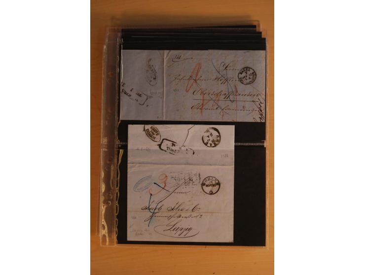 18551/74 (ca.), sehr reichhaltige Sammlung in 13 Kassetten und 3 Briefalben, der Markenteil mit hunderten von ungebrauchten u