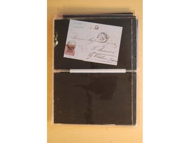 18551/74 (ca.), sehr reichhaltige Sammlung in 13 Kassetten und 3 Briefalben, der Markenteil mit hunderten von ungebrauchten u