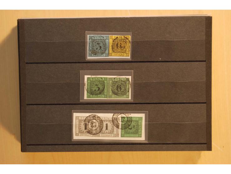 18551/74 (ca.), sehr reichhaltige Sammlung in 13 Kassetten und 3 Briefalben, der Markenteil mit hunderten von ungebrauchten u