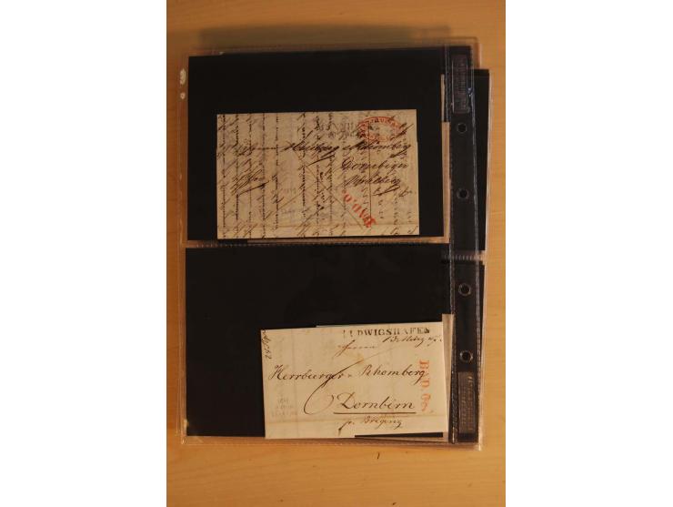 18551/74 (ca.), sehr reichhaltige Sammlung in 13 Kassetten und 3 Briefalben, der Markenteil mit hunderten von ungebrauchten u