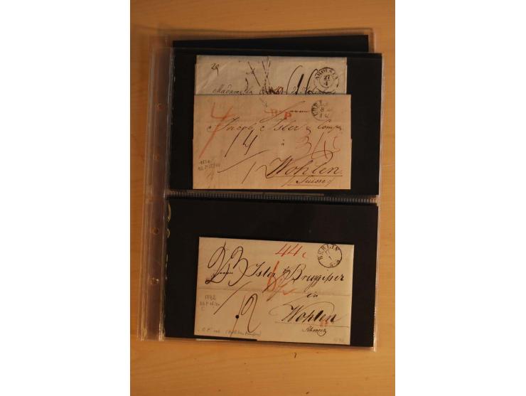 18551/74 (ca.), sehr reichhaltige Sammlung in 13 Kassetten und 3 Briefalben, der Markenteil mit hunderten von ungebrauchten u