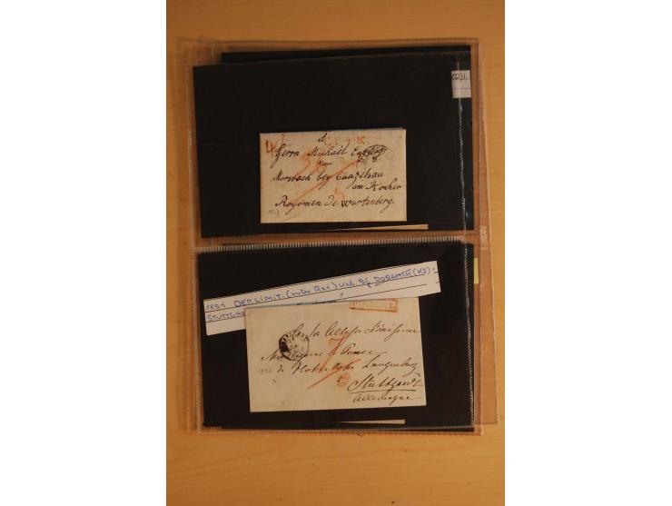 18551/74 (ca.), sehr reichhaltige Sammlung in 13 Kassetten und 3 Briefalben, der Markenteil mit hunderten von ungebrauchten u
