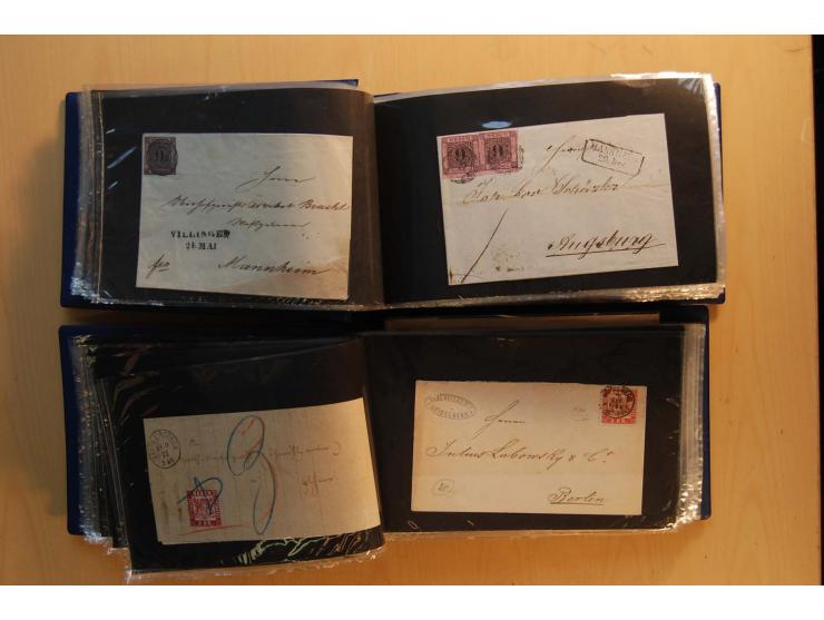 18551/74 (ca.), sehr reichhaltige Sammlung in 13 Kassetten und 3 Briefalben, der Markenteil mit hunderten von ungebrauchten u