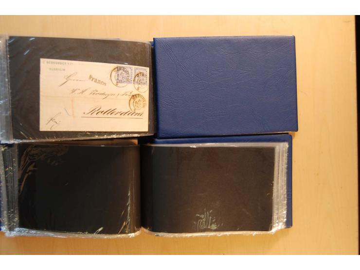 18551/74 (ca.), sehr reichhaltige Sammlung in 13 Kassetten und 3 Briefalben, der Markenteil mit hunderten von ungebrauchten u