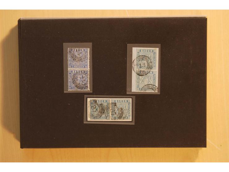 18551/74 (ca.), sehr reichhaltige Sammlung in 13 Kassetten und 3 Briefalben, der Markenteil mit hunderten von ungebrauchten u