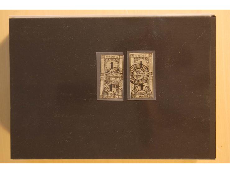 18551/74 (ca.), sehr reichhaltige Sammlung in 13 Kassetten und 3 Briefalben, der Markenteil mit hunderten von ungebrauchten u
