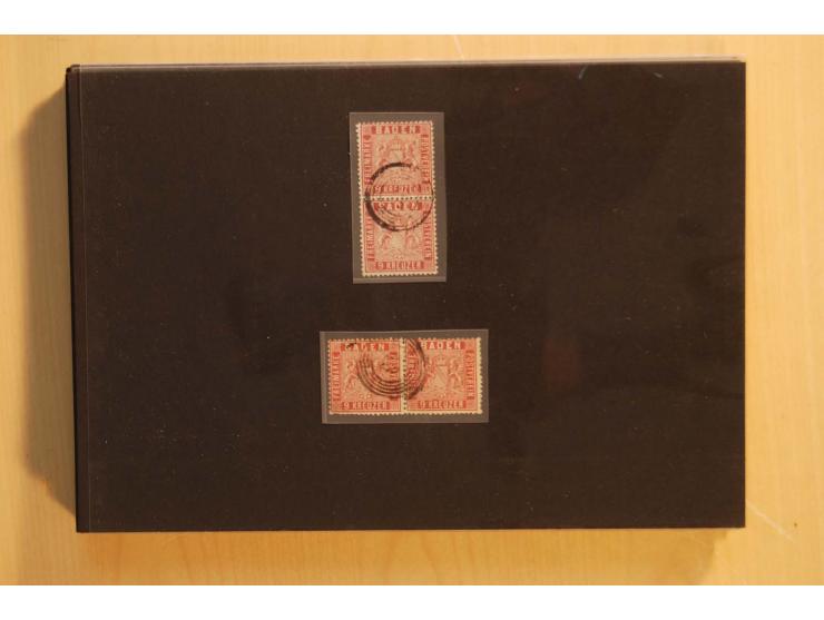 18551/74 (ca.), sehr reichhaltige Sammlung in 13 Kassetten und 3 Briefalben, der Markenteil mit hunderten von ungebrauchten u