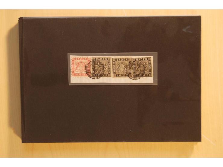18551/74 (ca.), sehr reichhaltige Sammlung in 13 Kassetten und 3 Briefalben, der Markenteil mit hunderten von ungebrauchten u