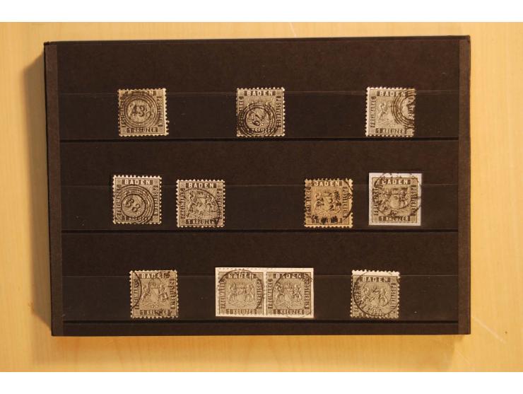 18551/74 (ca.), sehr reichhaltige Sammlung in 13 Kassetten und 3 Briefalben, der Markenteil mit hunderten von ungebrauchten u
