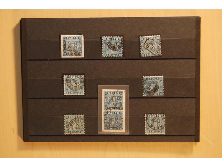 18551/74 (ca.), sehr reichhaltige Sammlung in 13 Kassetten und 3 Briefalben, der Markenteil mit hunderten von ungebrauchten u