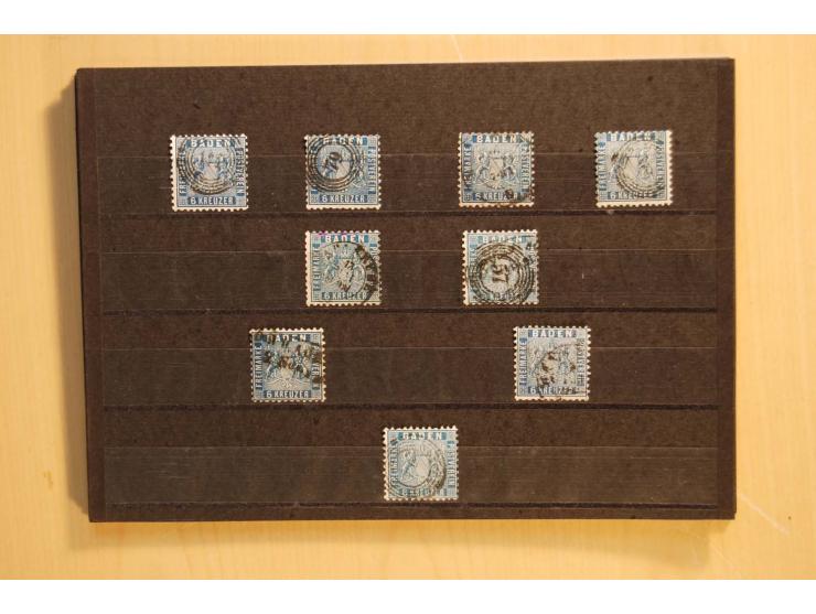 18551/74 (ca.), sehr reichhaltige Sammlung in 13 Kassetten und 3 Briefalben, der Markenteil mit hunderten von ungebrauchten u
