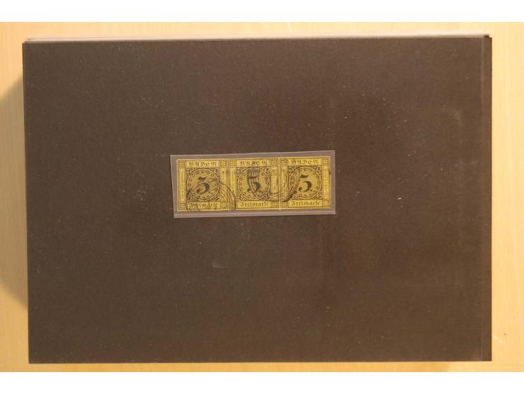 18551/74 (ca.), sehr reichhaltige Sammlung in 13 Kassetten und 3 Briefalben, der Markenteil mit hunderten von ungebrauchten u
