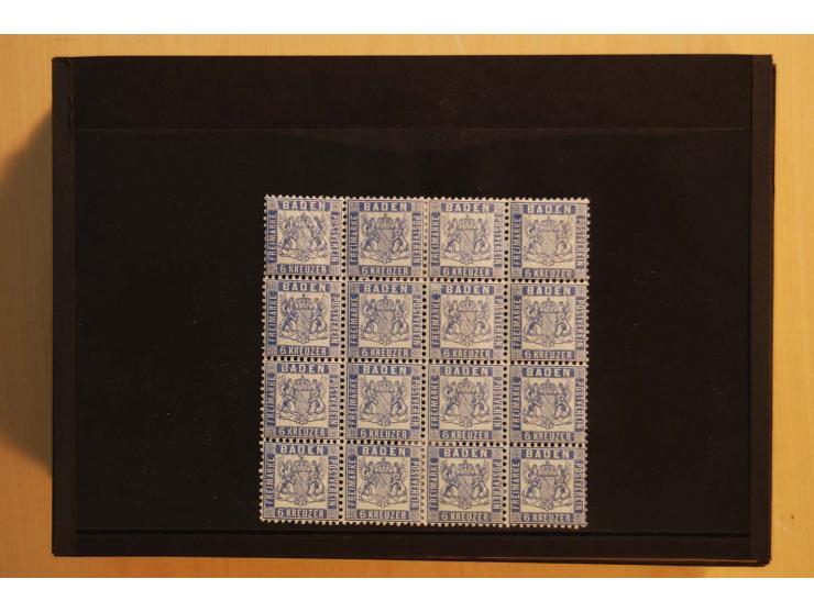 18551/74 (ca.), sehr reichhaltige Sammlung in 13 Kassetten und 3 Briefalben, der Markenteil mit hunderten von ungebrauchten u