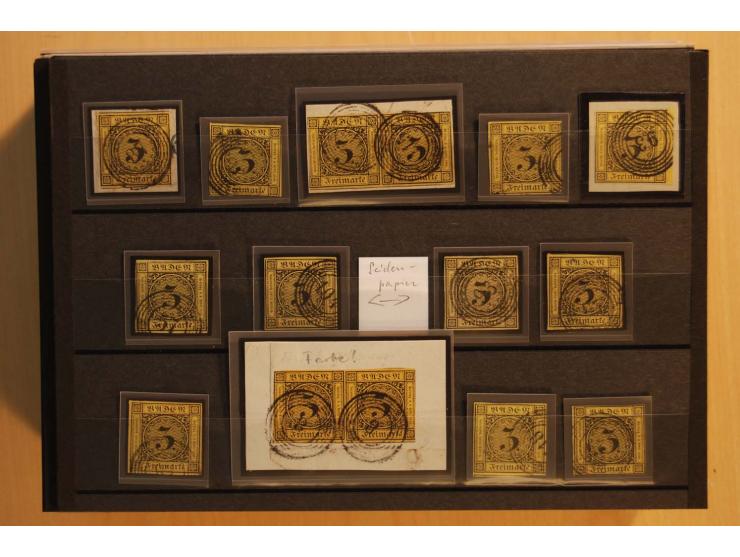 18551/74 (ca.), sehr reichhaltige Sammlung in 13 Kassetten und 3 Briefalben, der Markenteil mit hunderten von ungebrauchten u