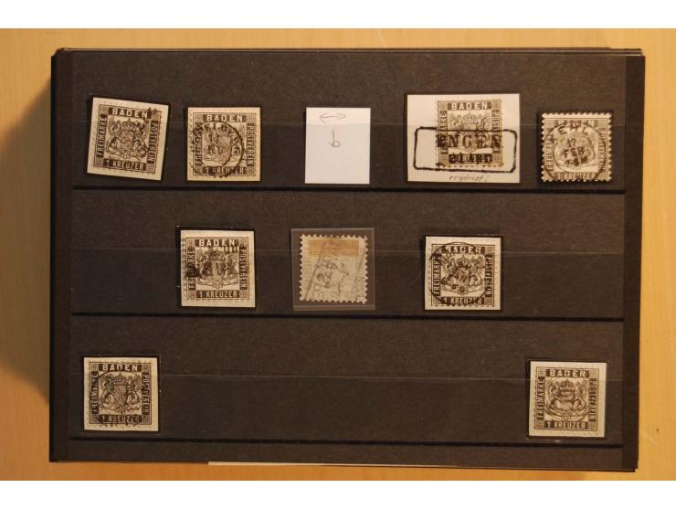 18551/74 (ca.), sehr reichhaltige Sammlung in 13 Kassetten und 3 Briefalben, der Markenteil mit hunderten von ungebrauchten u