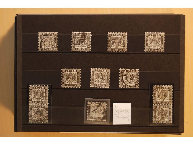 18551/74 (ca.), sehr reichhaltige Sammlung in 13 Kassetten und 3 Briefalben, der Markenteil mit hunderten von ungebrauchten u