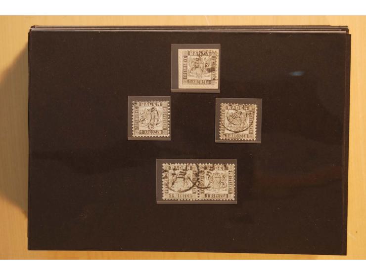 18551/74 (ca.), sehr reichhaltige Sammlung in 13 Kassetten und 3 Briefalben, der Markenteil mit hunderten von ungebrauchten u