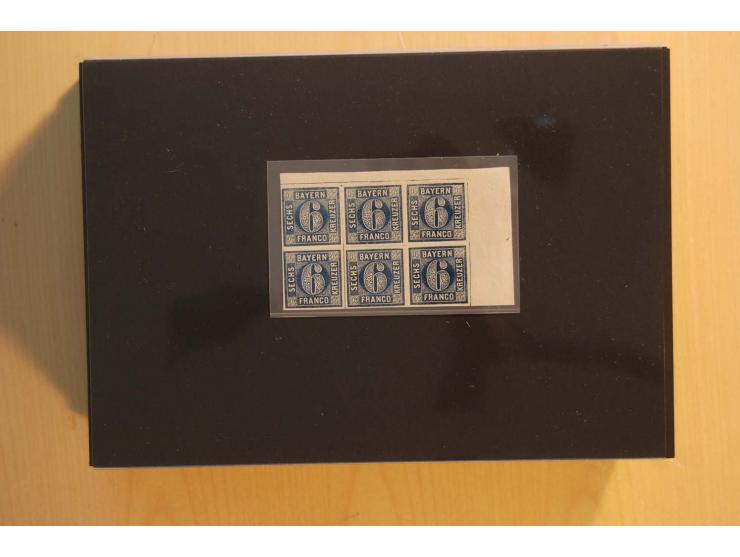 1849/1920, sehr reichhaltiger Sammlungsbestand in 11 Kassetten, 3 Alben und 2 Briefalben, beginnend mit rund 70 (!!) Nr1, dav
