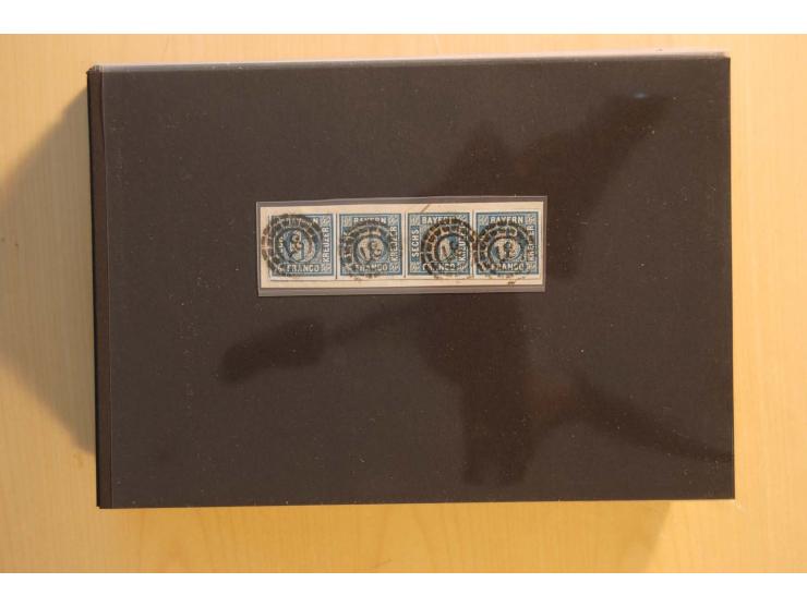 1849/1920, sehr reichhaltiger Sammlungsbestand in 11 Kassetten, 3 Alben und 2 Briefalben, beginnend mit rund 70 (!!) Nr1, dav