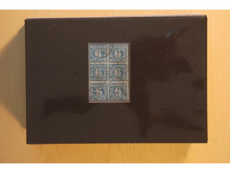 1849/1920, sehr reichhaltiger Sammlungsbestand in 11 Kassetten, 3 Alben und 2 Briefalben, beginnend mit rund 70 (!!) Nr1, dav