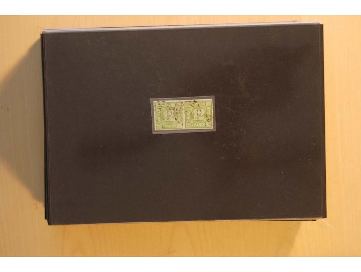 1849/1920, sehr reichhaltiger Sammlungsbestand in 11 Kassetten, 3 Alben und 2 Briefalben, beginnend mit rund 70 (!!) Nr1, dav