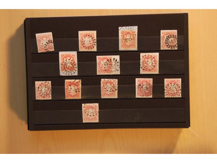1849/1920, sehr reichhaltiger Sammlungsbestand in 11 Kassetten, 3 Alben und 2 Briefalben, beginnend mit rund 70 (!!) Nr1, dav