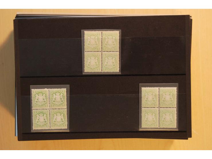 1849/1920, sehr reichhaltiger Sammlungsbestand in 11 Kassetten, 3 Alben und 2 Briefalben, beginnend mit rund 70 (!!) Nr1, dav