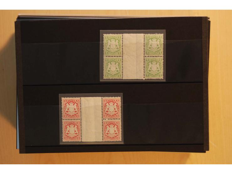 1849/1920, sehr reichhaltiger Sammlungsbestand in 11 Kassetten, 3 Alben und 2 Briefalben, beginnend mit rund 70 (!!) Nr1, dav