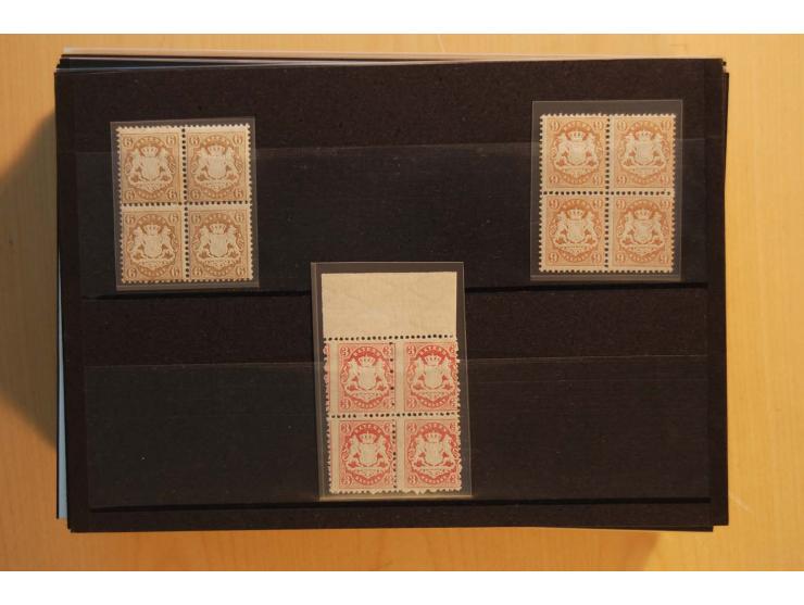 1849/1920, sehr reichhaltiger Sammlungsbestand in 11 Kassetten, 3 Alben und 2 Briefalben, beginnend mit rund 70 (!!) Nr1, dav
